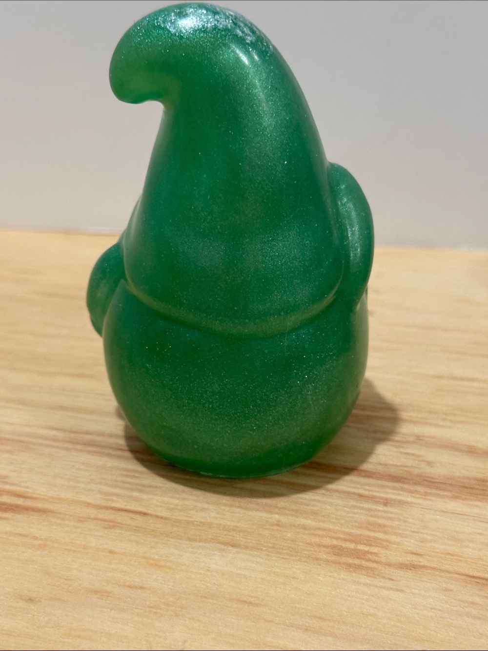 Green Sparkle Gnome Figurine - Decorative Home Accent - Picture 4 of 8